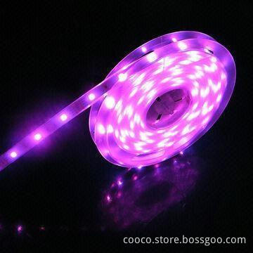 Flexible LED Strip, 3528 SMD/IP20, Non-waterproof/Pink, 120-piece of LEDs/m, 960lm/m, OEM/ODM Orders